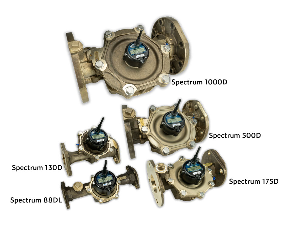 MetronFarnier Commercial Water Meter Offerings image of FiveSpectrum Water Meter Models